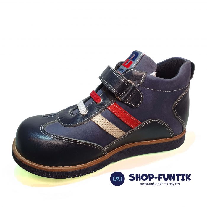 Ботинки Minimen темно-синие с цветными вставками СМ10-43