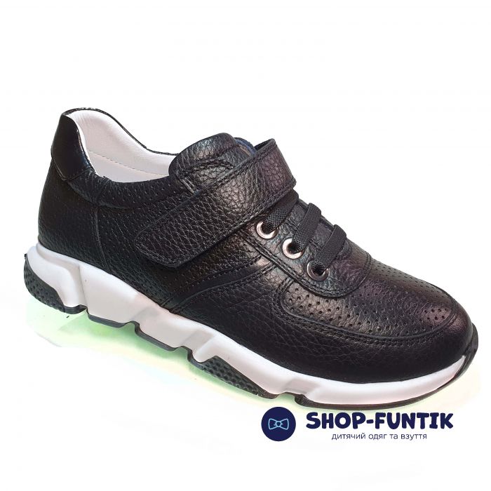 Кроссовки  Tunel черные с декоративной шнуровкой 3100
