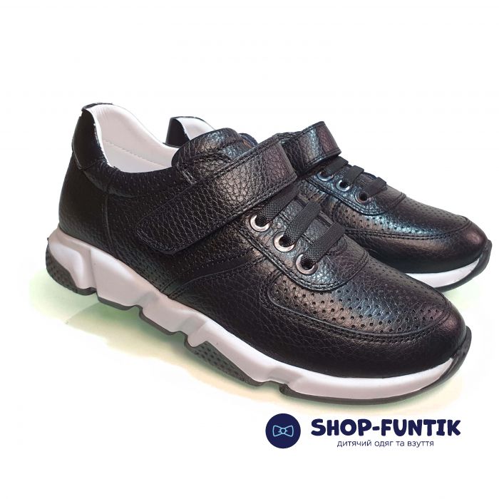 Кроссовки  Tunel черные с декоративной шнуровкой 3100