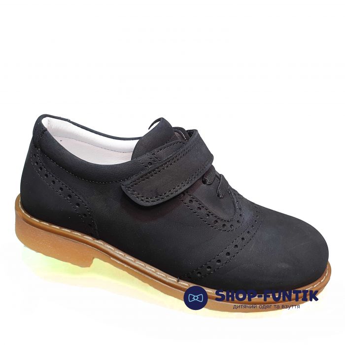 Туфли Tunel черные на липучке 1773