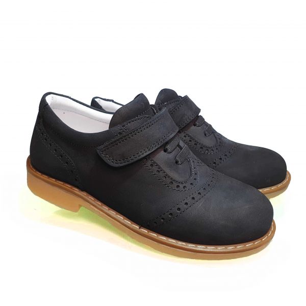 Туфли Tunel черные на липучке 1773