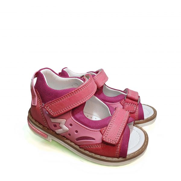 Сандалии Minimen розовые открытые 1203