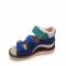 Сандалии Minimen cиние с белыми и салатовыми вставками ВВ02