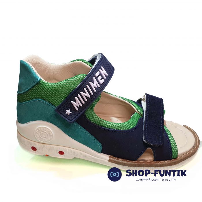 Сандалии Minimen синие - бирюзовые 1717