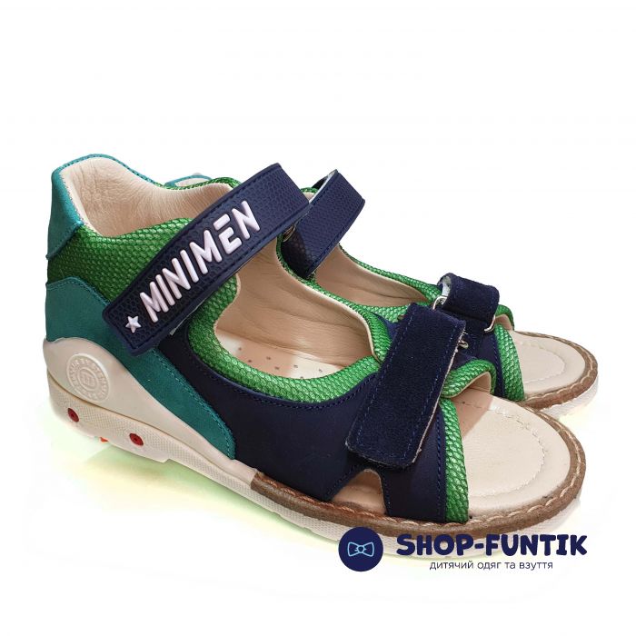 Сандалии Minimen синие - бирюзовые 1717