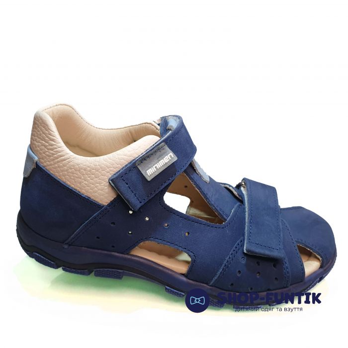 Сандалии Minimen синие закрытые 01-1188