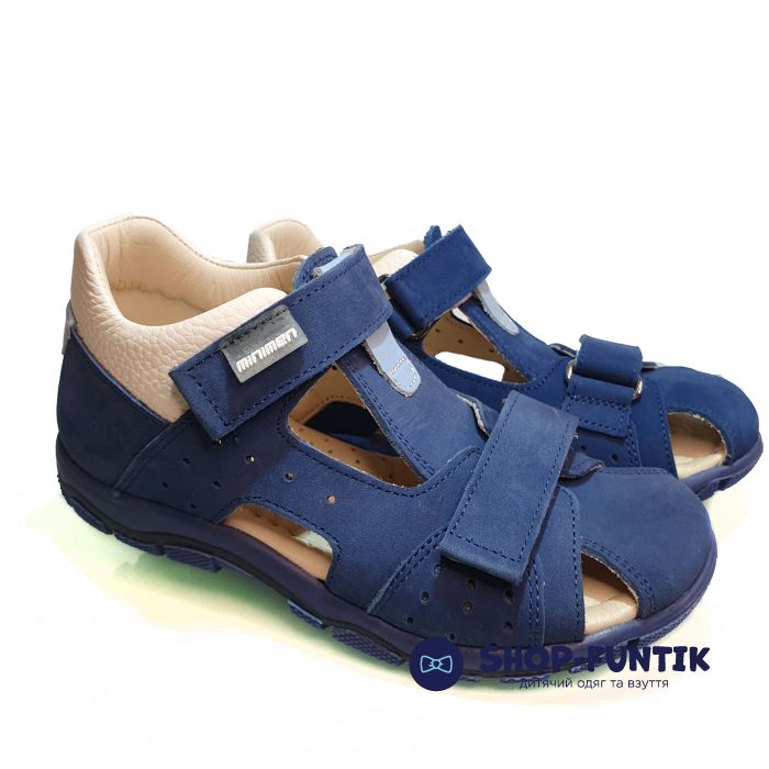 Сандалии Minimen синие закрытые 01-1188