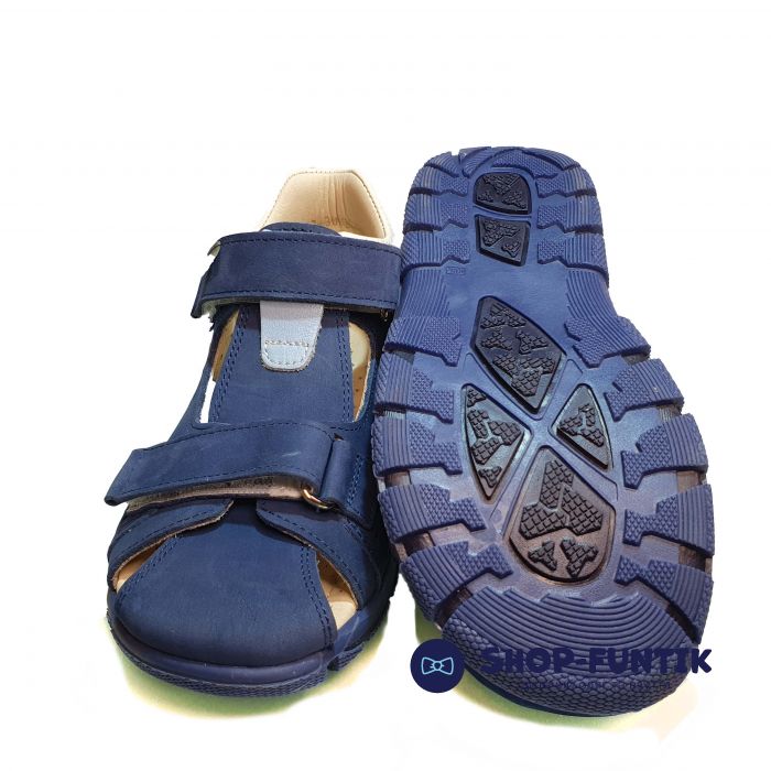 Сандалии Minimen синие закрытые 01-1188