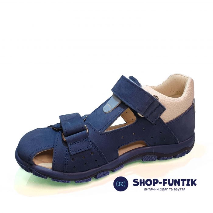 Сандалии Minimen синие закрытые 01-1188