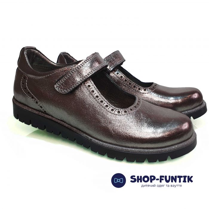 Туфли Panda темно-серые на липучке 1950