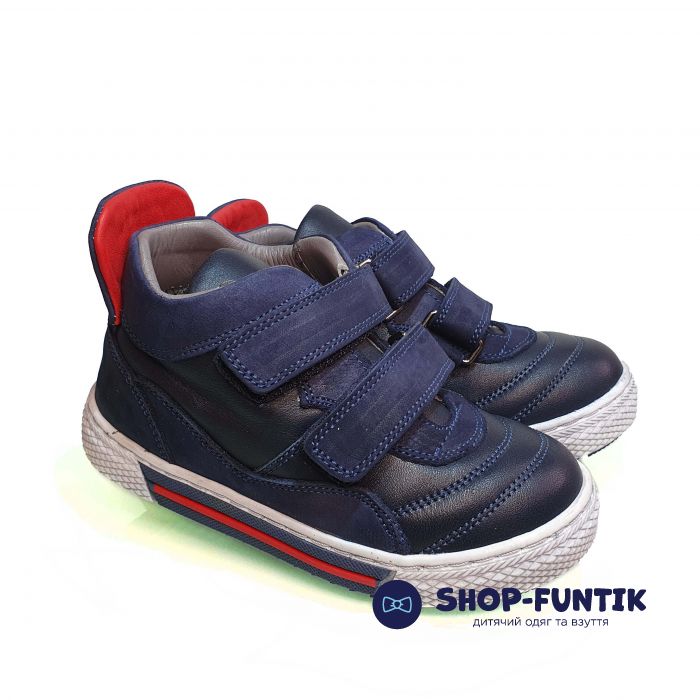 Ботинки Tіflani синие на белой подошве 18B