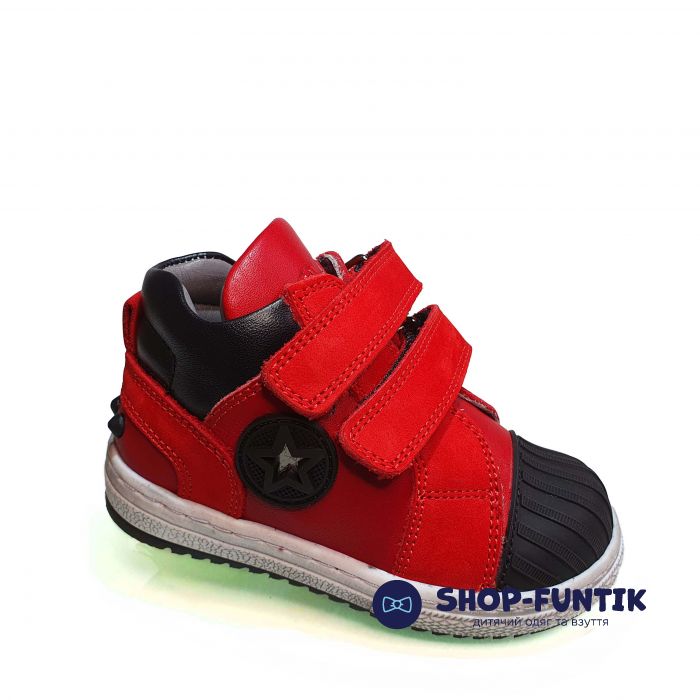 Кроссовки Tiflani  красные высокие 18P