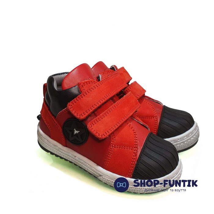 Кроссовки Tiflani  красные высокие 18P