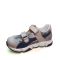 Кроссовки Tomini серые с синими полосками открытые 3007