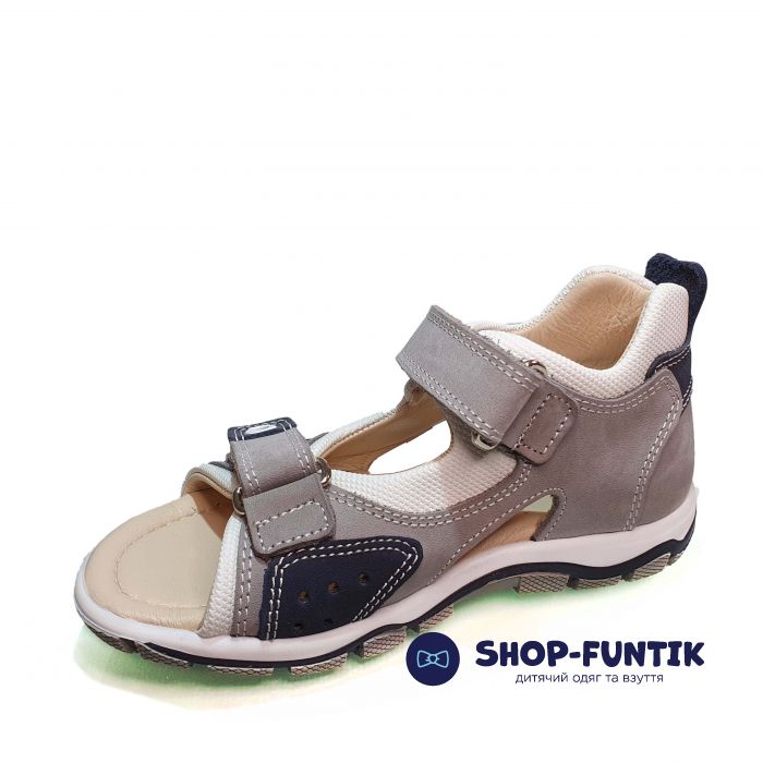 Сандалии Minimen серые открытые 04-295