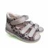 Сандалии Tunel светло-серые с анималистическим принтом 125