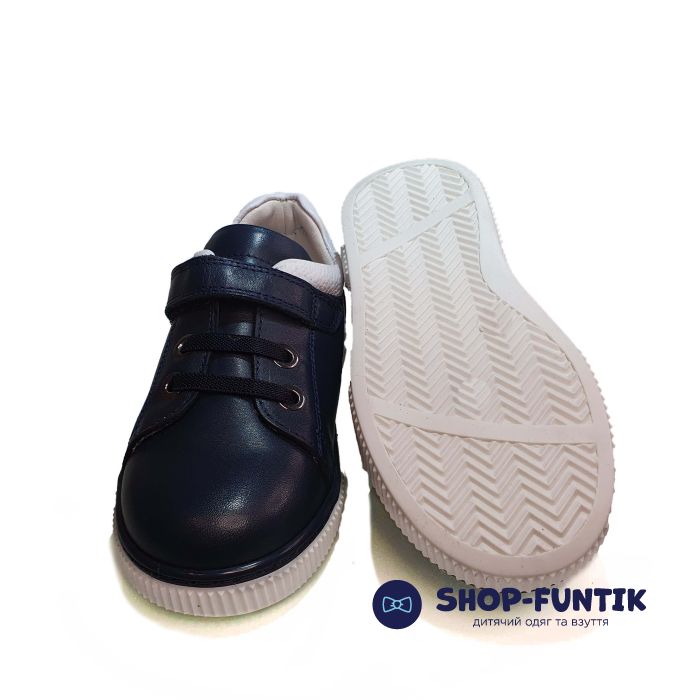 Кроссовки Tunel темно-синие на липучке 19158