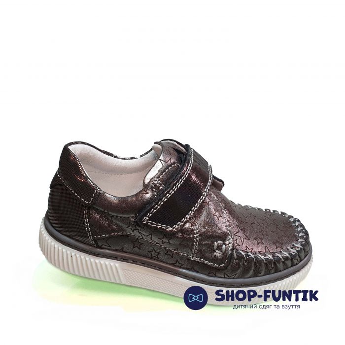 Мокасины Tunel темно-серые на липучке 191587