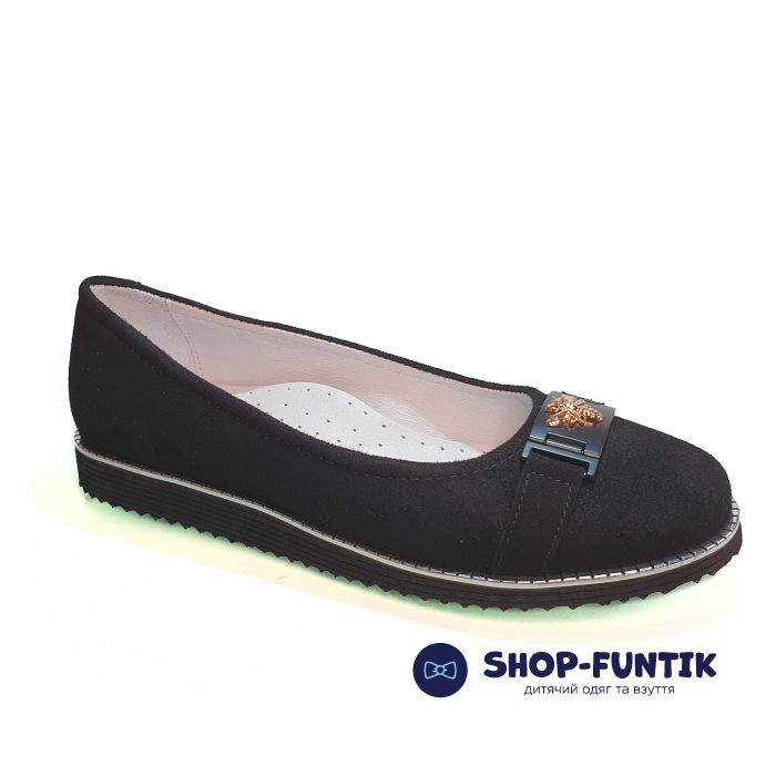 Туфли Tunel черные с ремешком 20019