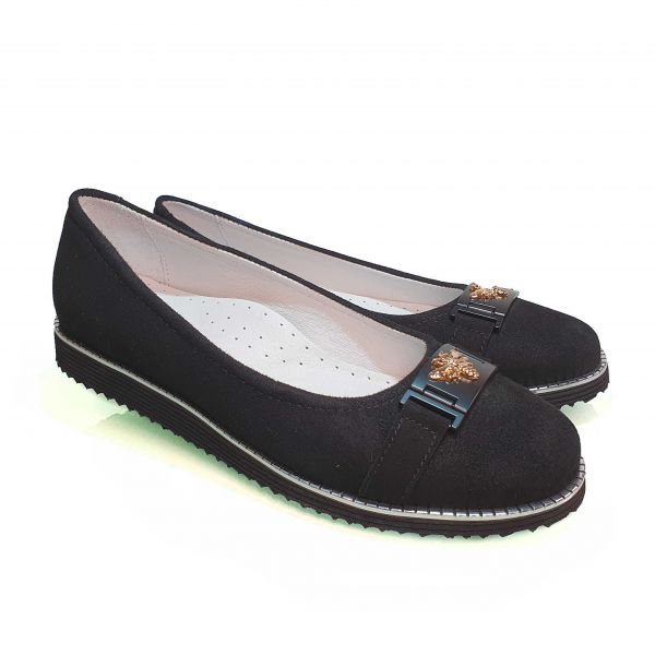 Туфли Tunel черные с ремешком 20019