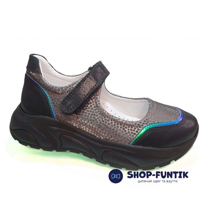 Туфлі Tunel темно-сріблясті на платформі 1985