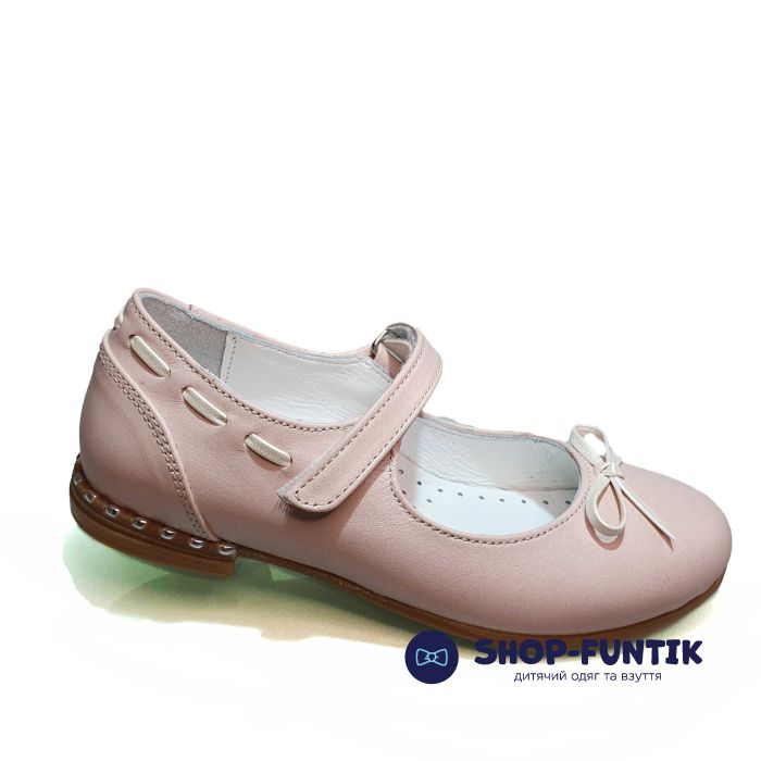 Туфли Panda пудровые на застежке-липучка 91.30