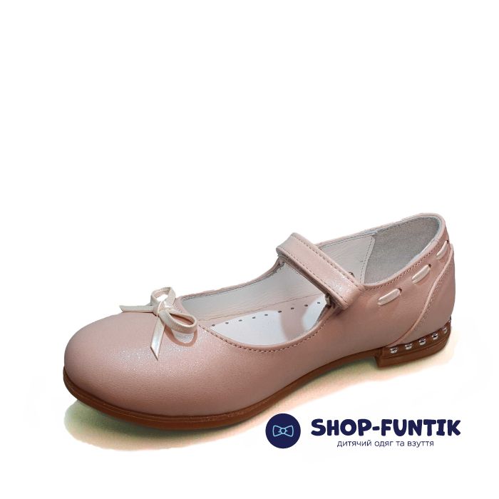 Туфли Panda пудровые на застежке-липучка 91.30