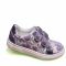 Кроссовки Panda с сиреневым  принтом и сиреневыми липучками