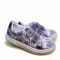 Кроссовки Panda с сиреневым  принтом и сиреневыми липучками