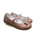 Туфли Panda светло-коричневые с переливом и бантиком 81.06 Р
