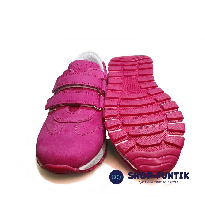 Кроссовки Polipeys розовые с белыми вставками 2801