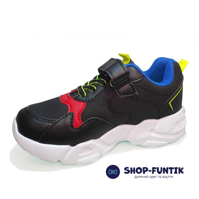 Кросівки Promax чорні з кольоровими вставками 171506