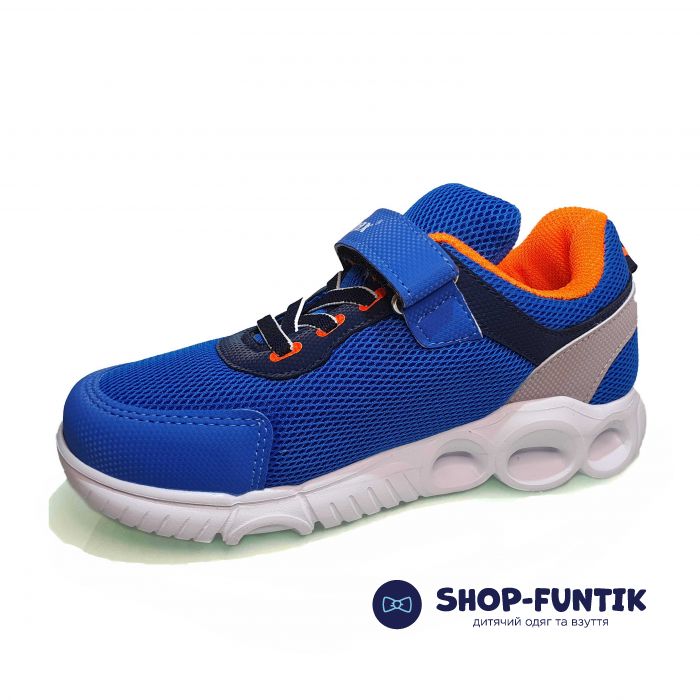 Кроссовки  Promax синие сетка с подсветкой 18365