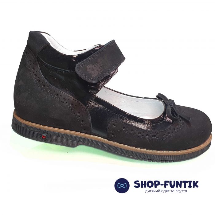 Туфли Dr.MYMI черные с бантиком 1836