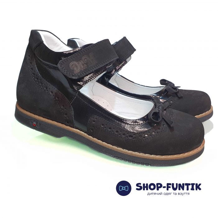 Туфли Dr.MYMI черные с бантиком 1836