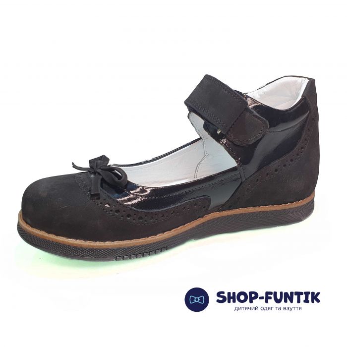 Туфли Dr.MYMI черные с бантиком 1836