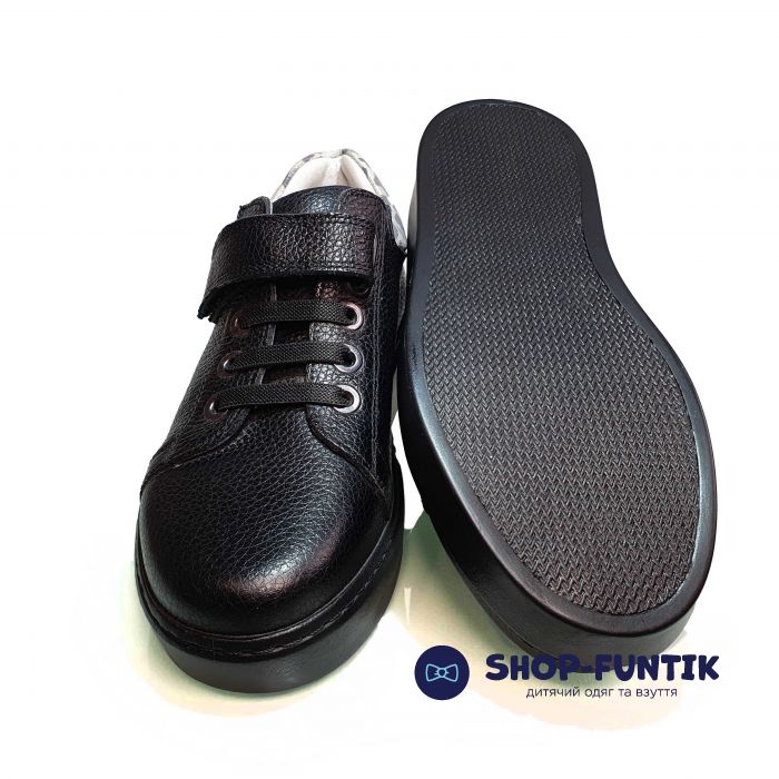 Туфли Tunel черные на толстой подошве 1029