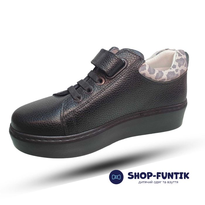 Туфли Tunel черные на толстой подошве 1029