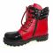 Ботинки Panda красные с черным 01609