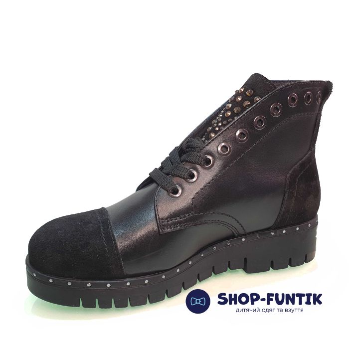 Ботинки Tunel черные со стразами 1870