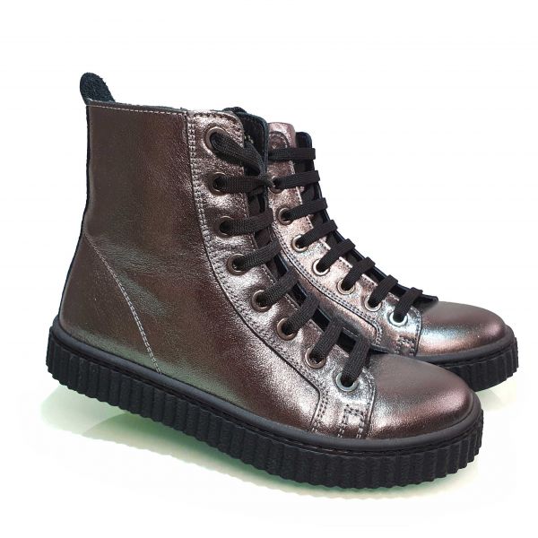 Ботинки Tunel cерые с декоративной шнуровкой 1873