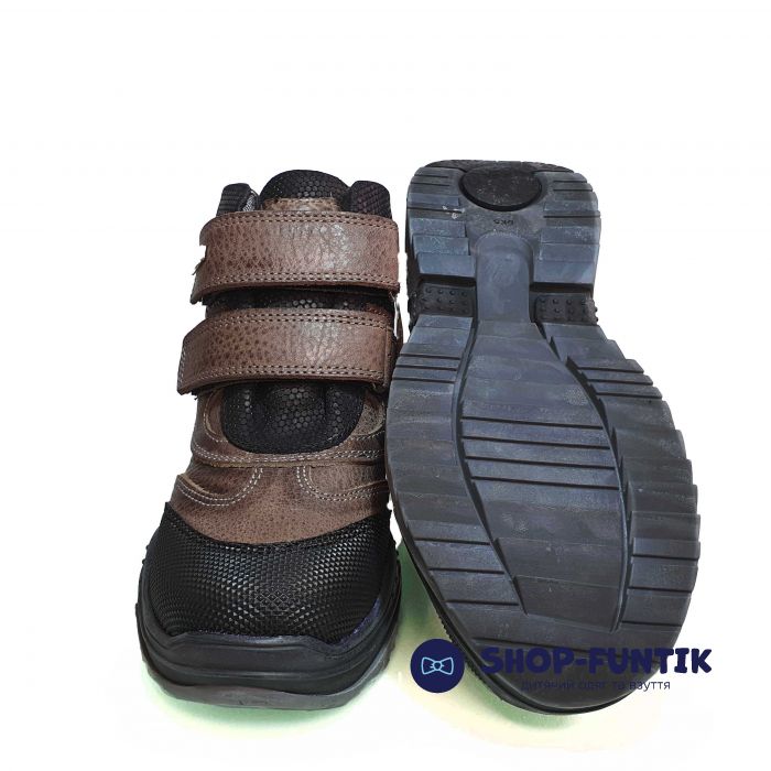 Ботинки Panda коричнево-черные на липучке 42.2