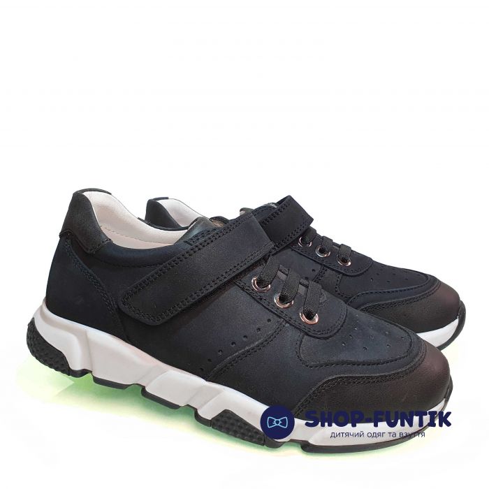 Кроссовки  Tunel черные на белой подошве 3100