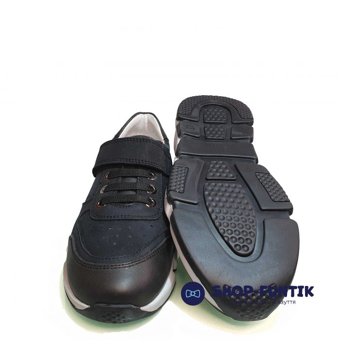 Кроссовки  Tunel черные на белой подошве 3100