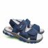 Сандалии  Panda темно-синие с принтом 0112