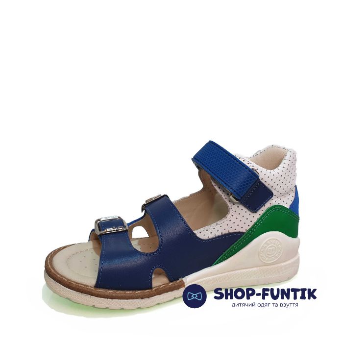 Сандалии Minimen cине-белые 1711