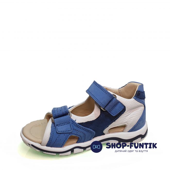 Сандалии Minimen бело-синие 01748