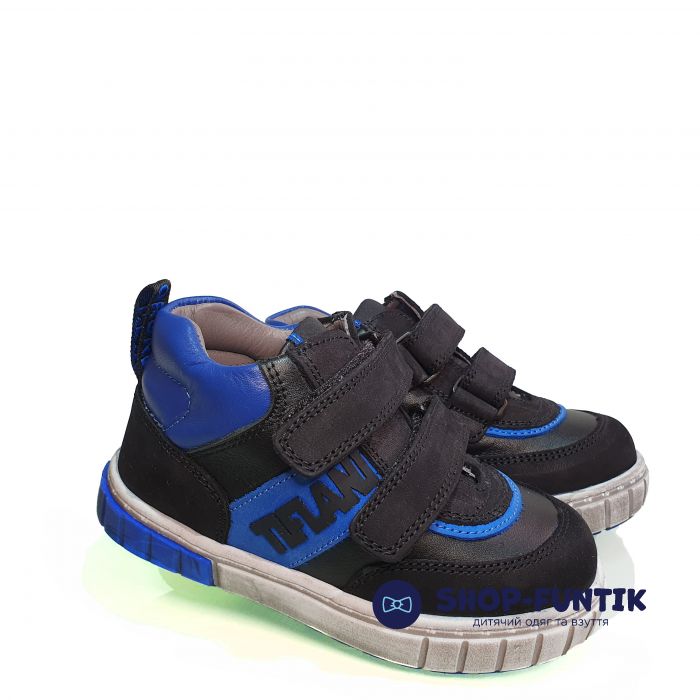 Кроссовки Tiflani черно-синие 18B