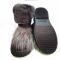 Угги Tunel черные украшены натуральным мехом 1229