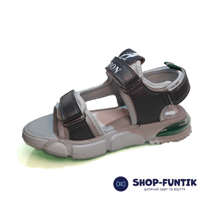 Сандалии Jong Golf серые открытые 20197